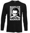 Лонгслив Marylin Manson photocard Черный фото