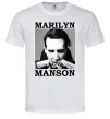 Мужская футболка Marylin Manson photocard Белый фото