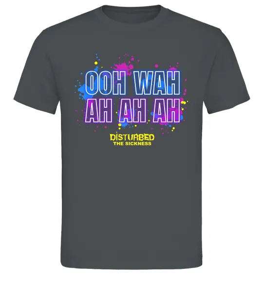 Чоловіча футболка Disturbed Ooh wah ah ah ah Графіт фото