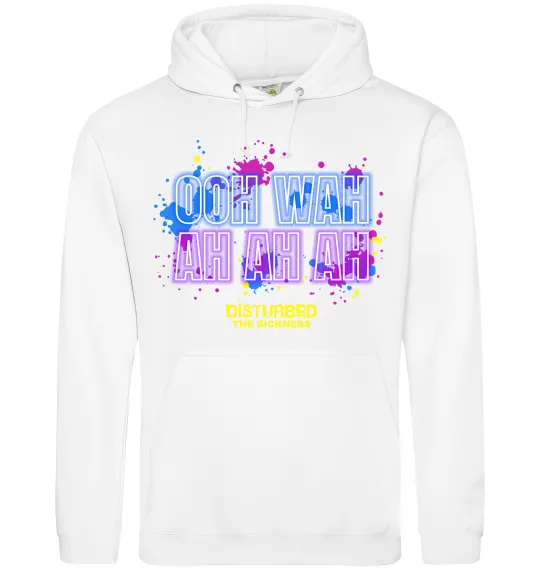 Жіноча толстовка (худі) Disturbed Ooh wah ah ah ah Білий фото