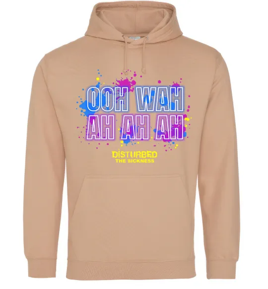 Жіноча толстовка (худі) Disturbed Ooh wah ah ah ah Пісочний фото