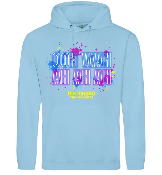 Женская толстовка (худи) Disturbed Ooh wah ah ah ah Голубой фото