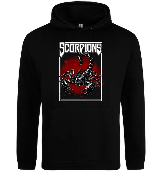 Чоловіча толстовка (худі) Scorpions Чорний фото