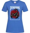 Женская футболка Scorpions Ярко-синий фото