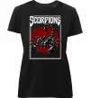 Жіноча преміум футболка Scorpions Чорний фото