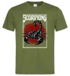 Мужская футболка Scorpions Оливковый Мужская футболка Scorpions Оливковый фото
