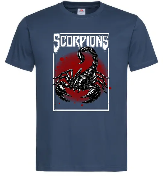 Мужская футболка Scorpions Темно-синий фото