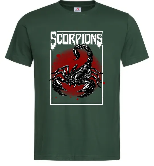 Мужская футболка Scorpions Темно-зеленый фото