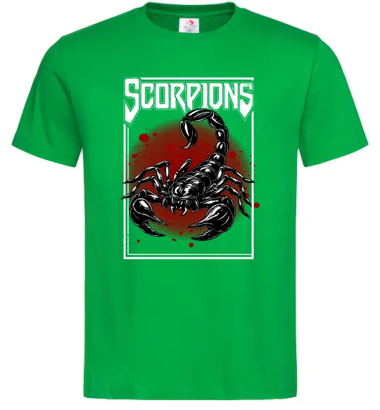 Мужская футболка Scorpions Зеленый фото