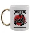 Чашка с цветной ручкой Scorpions Золото фото