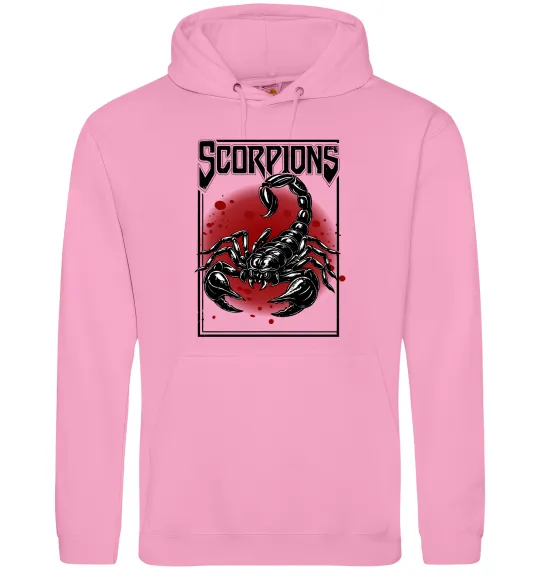 Чоловіча толстовка (худі) Scorpions Рожевий фото