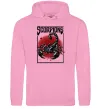 Женская толстовка (худи) Scorpions Розовый фото