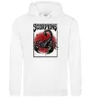Женская толстовка (худи) Scorpions Белый Женская толстовка (худи) Scorpions Белый фото