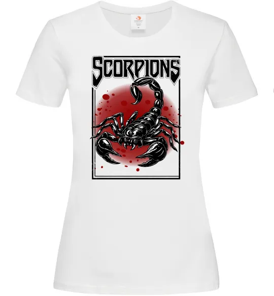 Женская футболка Scorpions Белый фото