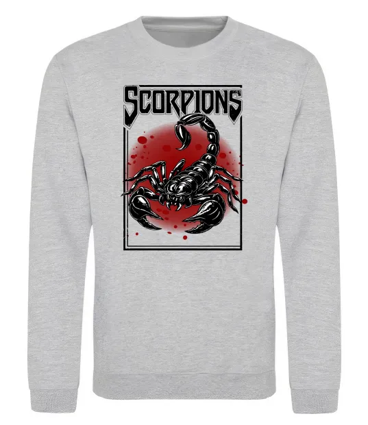 Свитшот Scorpions Серый меланж фото