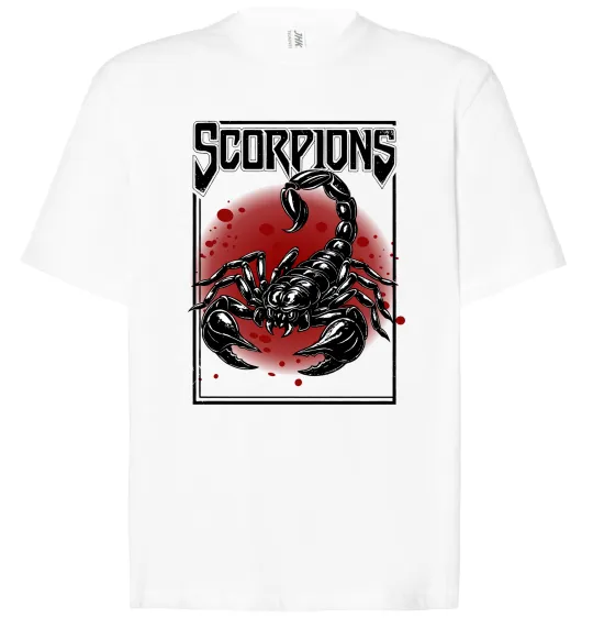 Футболка Оверсайз Scorpions Белый фото