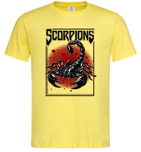 Мужская футболка Scorpions Лимонный фото