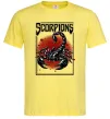 Мужская футболка Scorpions Лимонный Мужская футболка Scorpions Лимонный фото
