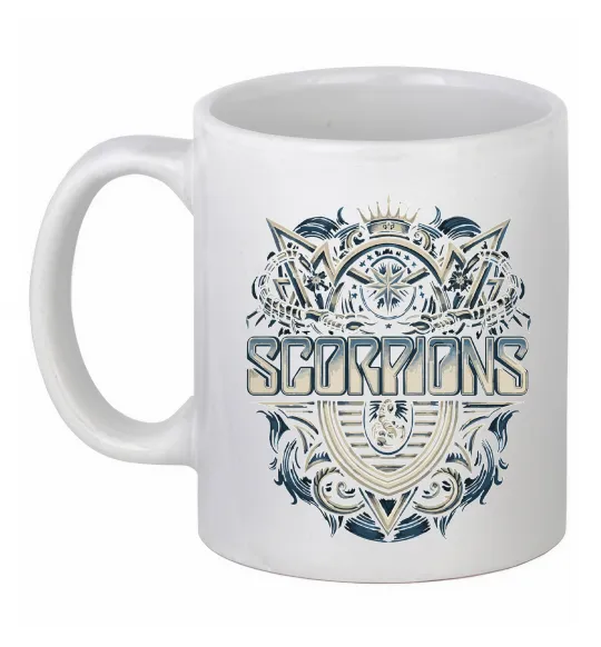 Чашка керамічна Scorpions art Білий фото