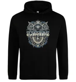 Чоловіча толстовка (худі) Scorpions art Чорний Чоловіча толстовка (худі) Scorpions art Чорний фото