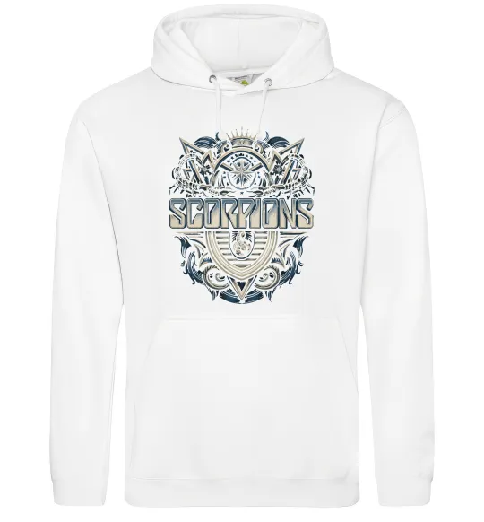Женская толстовка (худи) Scorpions art Белый фото
