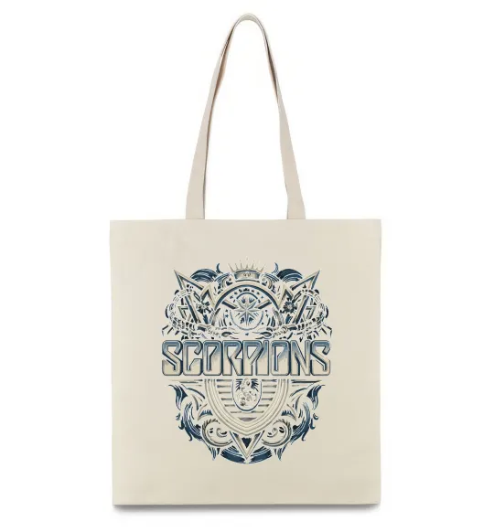 Эко-сумка Scorpions art Бежевый фото