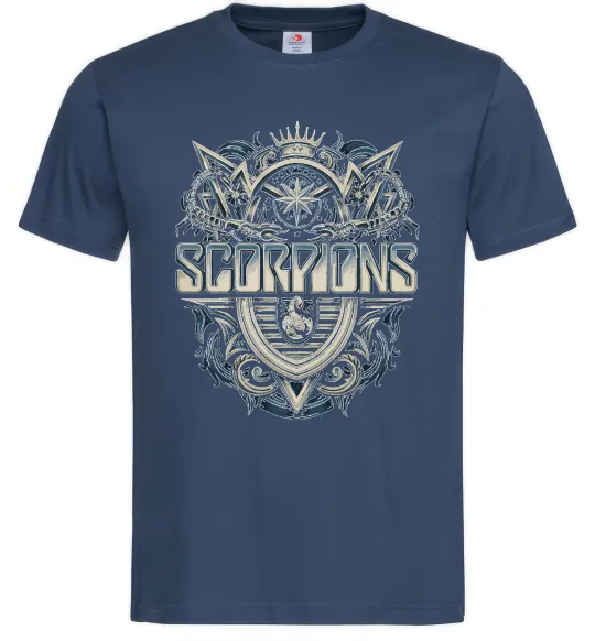 Мужская футболка Scorpions art Темно-синий фото