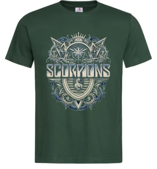 Мужская футболка Scorpions art Темно-зеленый фото