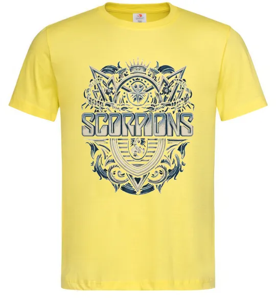Мужская футболка Scorpions art Лимонный фото