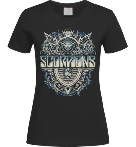 Жіноча футболка Scorpions art Чорний фото