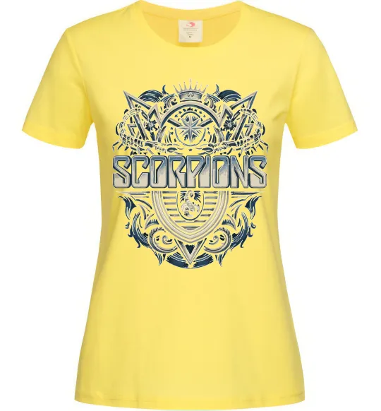 Жіноча футболка Scorpions art Лимонний фото
