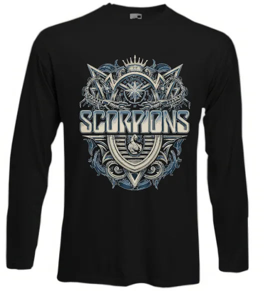 Лонгслів Scorpions art Чорний фото