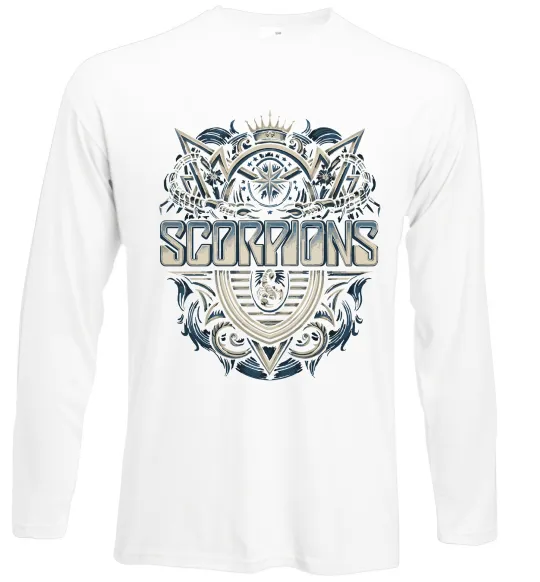 Лонгслів Scorpions art Білий фото
