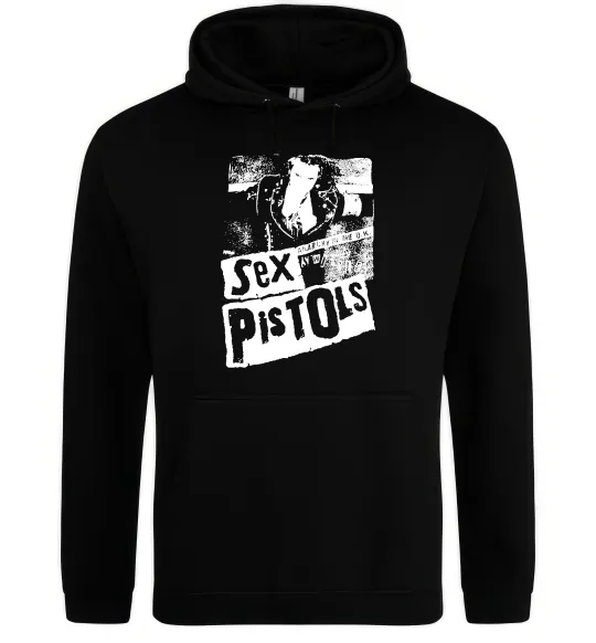 Мужская толстовка (худи) Sex Pistols Anarchy Черный фото