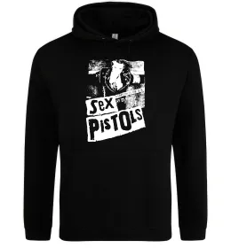 Мужская толстовка (худи) Sex Pistols Anarchy Черный фото