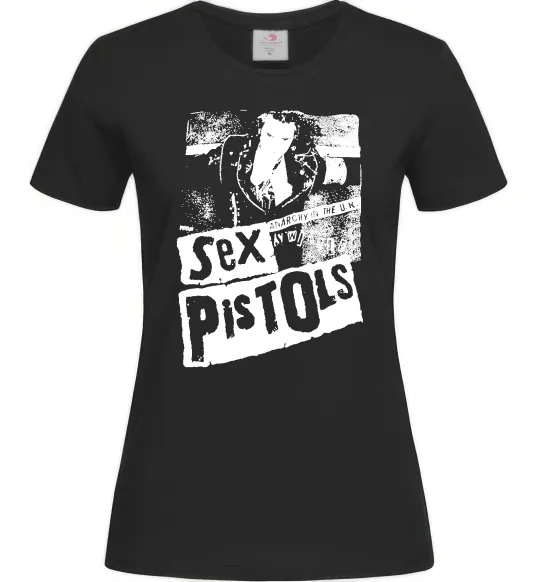 Жіноча футболка Sex Pistols Anarchy Чорний фото