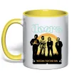 Чашка з кольоровою ручкою The Doors waiting for the sun Сонячно жовтий фото