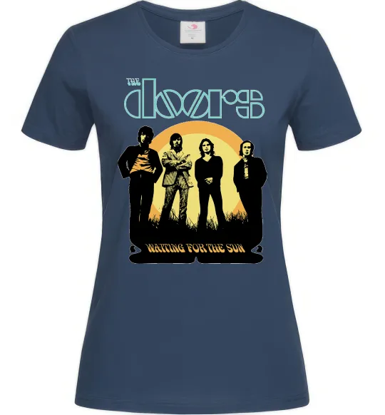 Женская футболка The Doors waiting for the sun Темно-синий фото