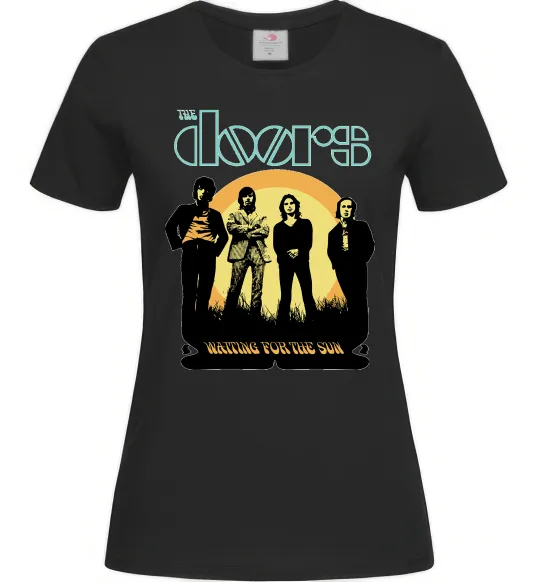 Женская футболка The Doors waiting for the sun Черный фото