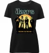Женская премиум футболка The Doors waiting for the sun Черный фото