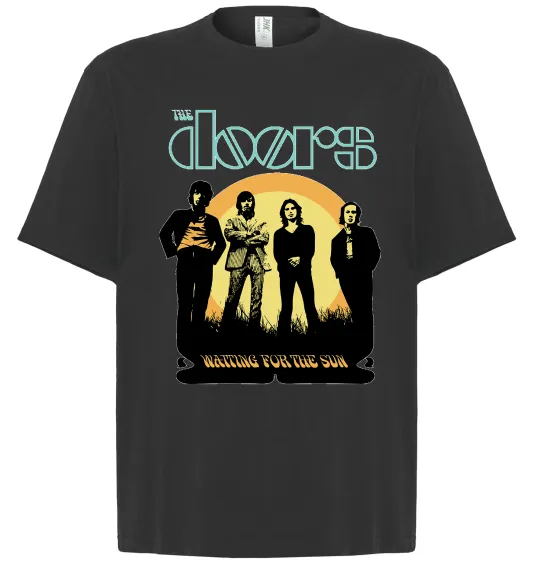 Футболка Оверсайз The Doors waiting for the sun Чорний фото