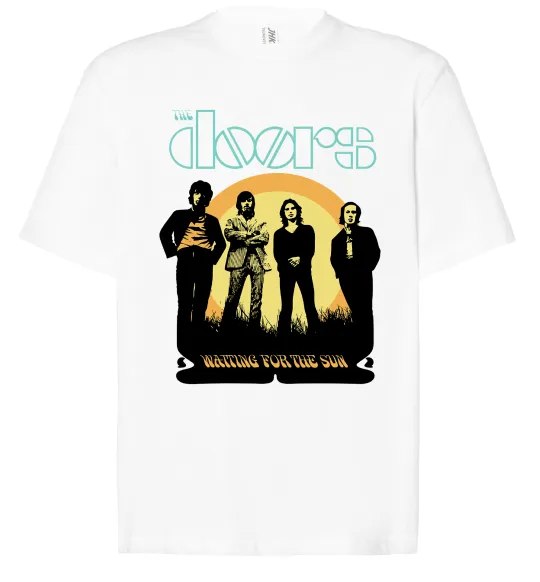 Футболка Оверсайз The Doors waiting for the sun Білий фото