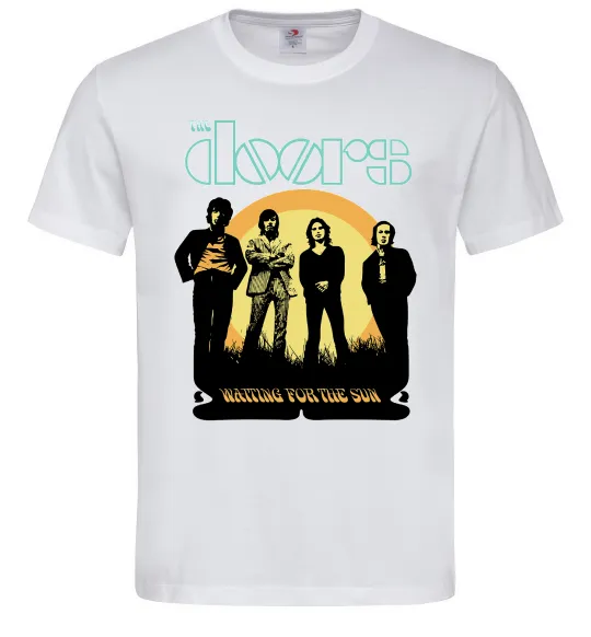 Чоловіча футболка The Doors waiting for the sun Білий фото