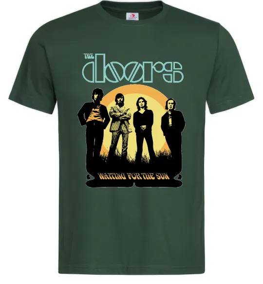 Чоловіча футболка The Doors waiting for the sun Темно-зелений фото