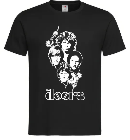 Мужская футболка The Doors band Черный фото