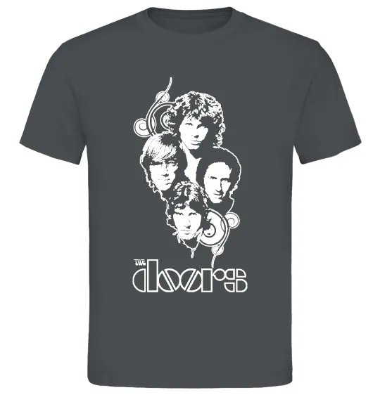 Мужская футболка The Doors band Графит фото