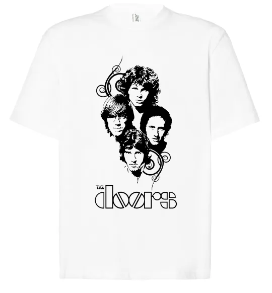 Футболка Оверсайз The Doors band Белый фото