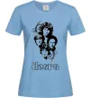 Женская футболка The Doors band Голубой фото