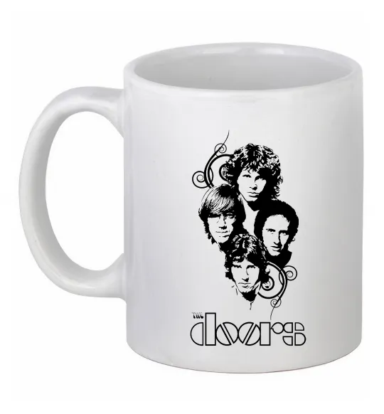 Чашка керамічна The Doors band Білий фото