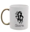 Чашка з кольоровою ручкою The Doors band Золото фото
